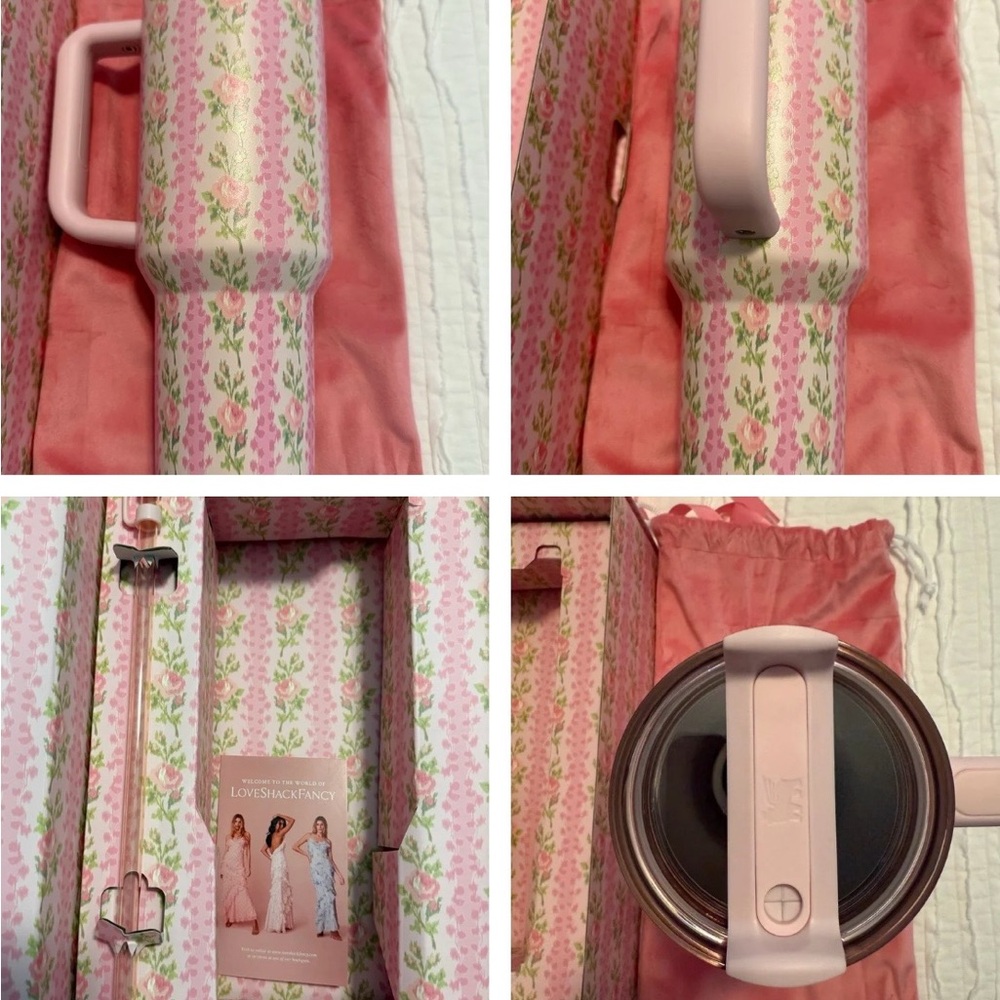LoveShackFancy Pink Floral Storage Box
